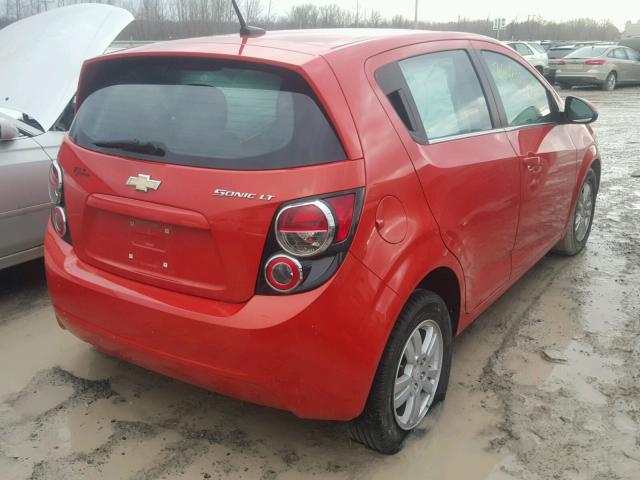 1G1JC6SG1D4135276 - 2013 CHEVROLET SONIC LT ORANGE photo 4