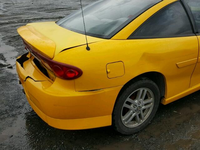 1G1JH12F537327986 - 2003 CHEVROLET CAVALIER L YELLOW photo 9