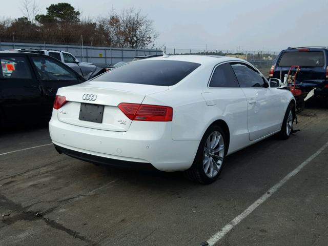 WAUVFAFR9DA022396 - 2013 AUDI A5 PRESTIG WHITE photo 4