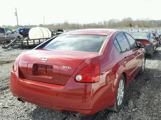 1N4BA41EX5C869529 - 2005 NISSAN MAXIMA SE RED photo 4