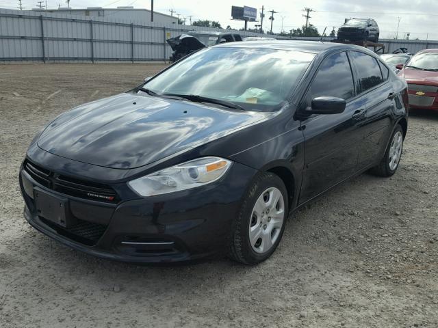 1C3CDFAA0DD309966 - 2013 DODGE DART SE BLACK photo 2