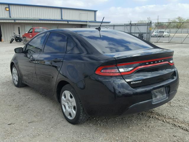 1C3CDFAA0DD309966 - 2013 DODGE DART SE BLACK photo 3