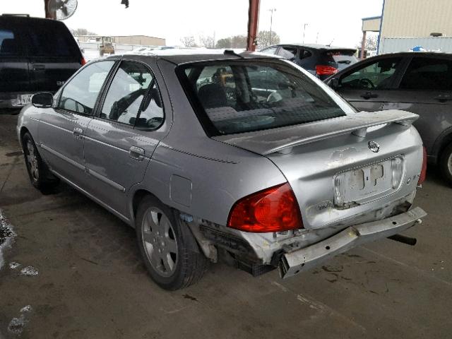 3N1CB51D75L538343 - 2005 NISSAN SENTRA 1.8 SILVER photo 3