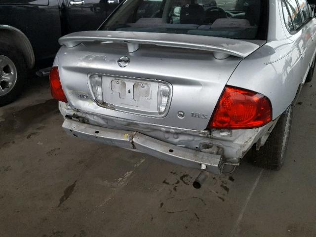 3N1CB51D75L538343 - 2005 NISSAN SENTRA 1.8 SILVER photo 9