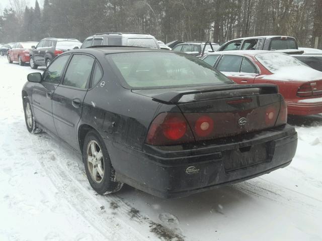 2G1WH52K349135654 - 2004 CHEVROLET IMPALA LS BLACK photo 3