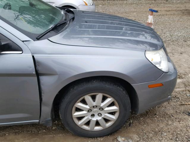 1C3LC46K17N655824 - 2007 CHRYSLER SEBRING GRAY photo 9