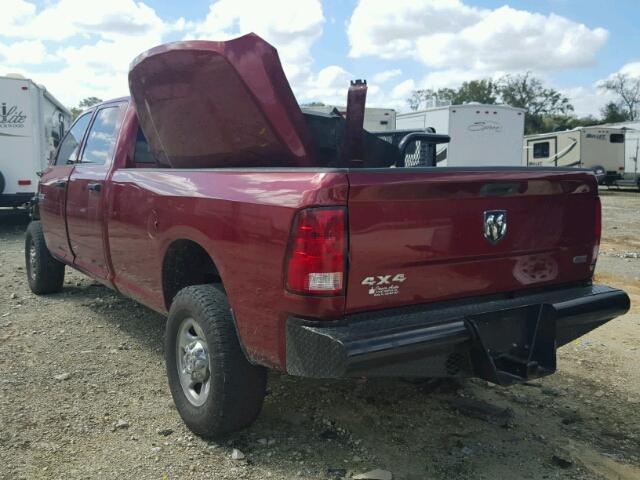 3C63D3GL7CG157471 - 2012 DODGE RAM 3500 S BURGUNDY photo 3