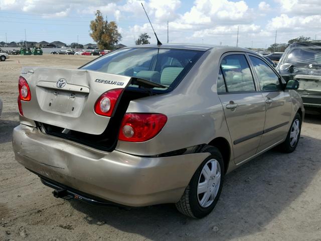 1NXBR32E86Z610654 - 2006 TOYOTA COROLLA CE GOLD photo 4