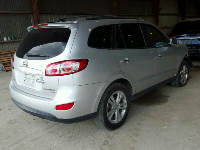 5XYZK3AB3BG090759 - 2011 HYUNDAI SANTA FE L SILVER photo 4