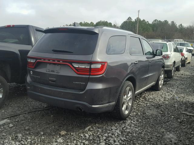 1C4RDHDG1EC344864 - 2014 DODGE DURANGO LI GRAY photo 4