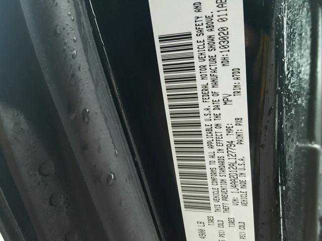 1J4AA2D12AL127794 - 2010 JEEP WRANGLER S BLACK photo 10