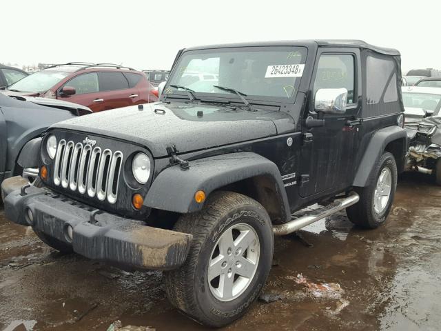 1J4AA2D12AL127794 - 2010 JEEP WRANGLER S BLACK photo 2