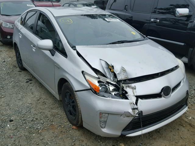 JTDKN3DU9C5376163 - 2012 TOYOTA PRIUS SILVER photo 1