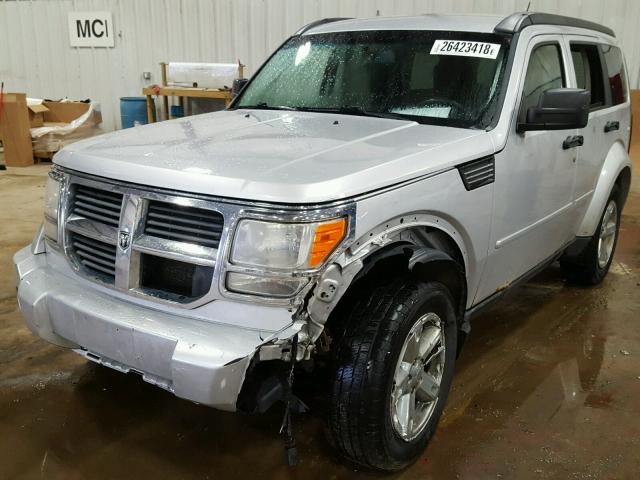 1D8GT58K97W528721 - 2007 DODGE NITRO SLT SILVER photo 2