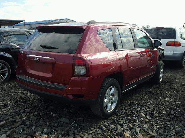 1C4NJCBA2ED511039 - 2014 JEEP COMPASS SP RED photo 4