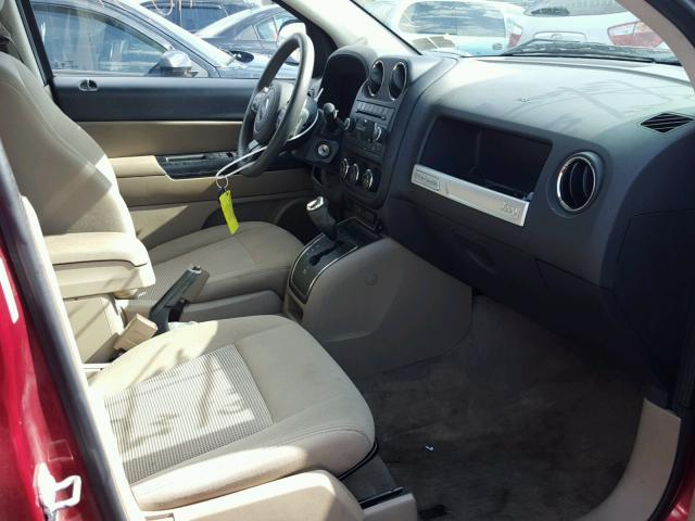 1C4NJCBA2ED511039 - 2014 JEEP COMPASS SP RED photo 5