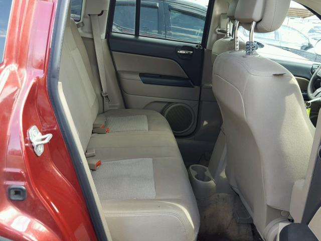 1C4NJCBA2ED511039 - 2014 JEEP COMPASS SP RED photo 6