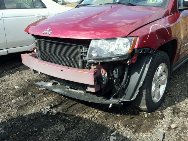1C4NJCBA2ED511039 - 2014 JEEP COMPASS SP RED photo 9