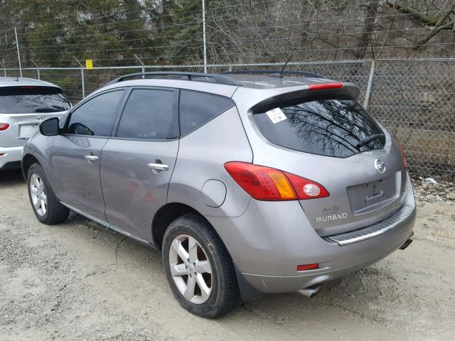 JN8AZ18U49W014246 - 2009 NISSAN MURANO S GRAY photo 3