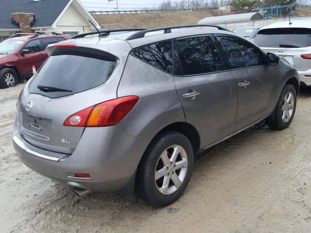 JN8AZ18U49W014246 - 2009 NISSAN MURANO S GRAY photo 4