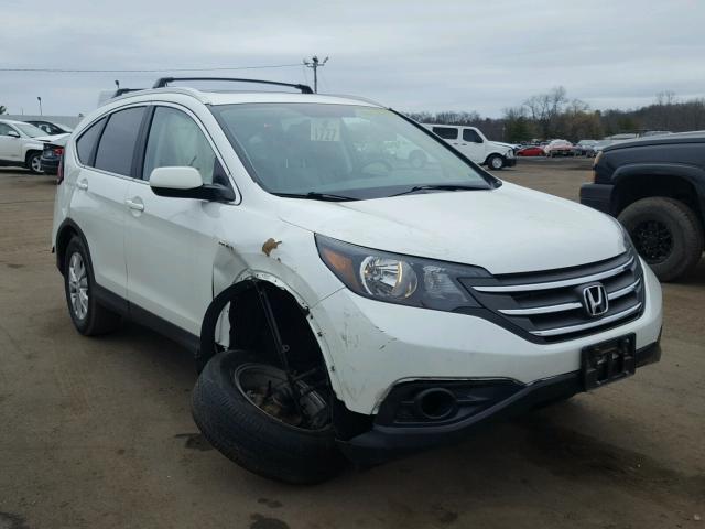 5J6RM4H74DL079773 - 2013 HONDA CR-V EXL WHITE photo 1