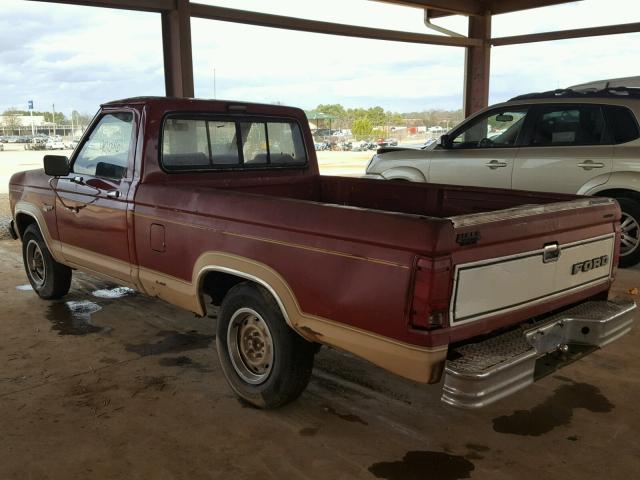 1FTBR10TXHUA50357 - 1987 FORD RANGER MAROON photo 3