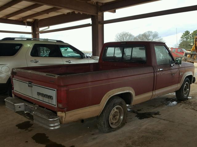 1FTBR10TXHUA50357 - 1987 FORD RANGER MAROON photo 4