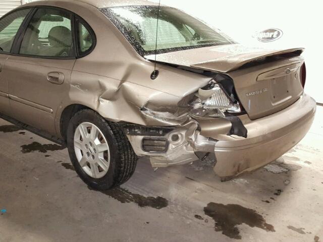 1FAFP53U17A105478 - 2007 FORD TAURUS SE GRAY photo 9