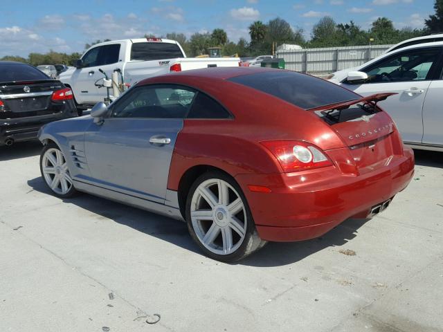 1C3AN69L25X027340 - 2005 CHRYSLER CROSSFIRE TWO TONE photo 3