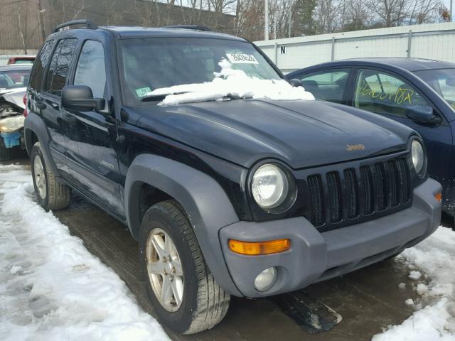 1J4GL48K54W103477 - 2004 JEEP LIBERTY SP BLACK photo 1