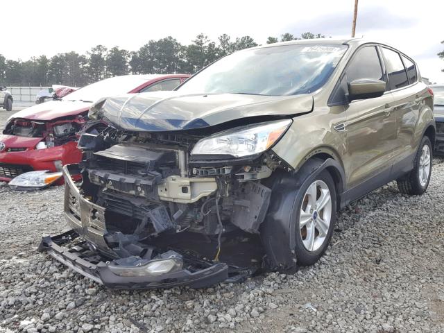 1FMCU0GX3EUA89790 - 2014 FORD ESCAPE SE GREEN photo 2