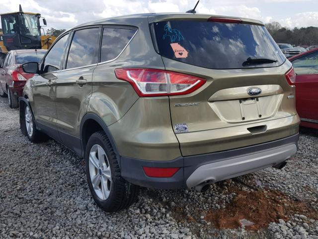 1FMCU0GX3EUA89790 - 2014 FORD ESCAPE SE GREEN photo 3