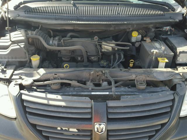 2D4GP44L05R244026 - 2005 DODGE GRAND CARA BLACK photo 7