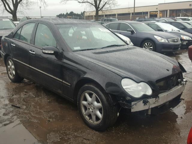 WDBRF81J73F377422 - 2003 MERCEDES-BENZ C 240 4MAT BLACK photo 1