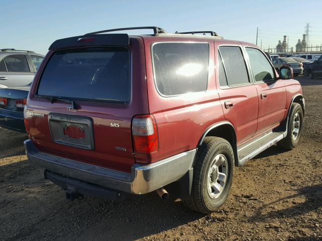 JT3GN86R4Y0147331 - 2000 TOYOTA 4RUNNER SR RED photo 4