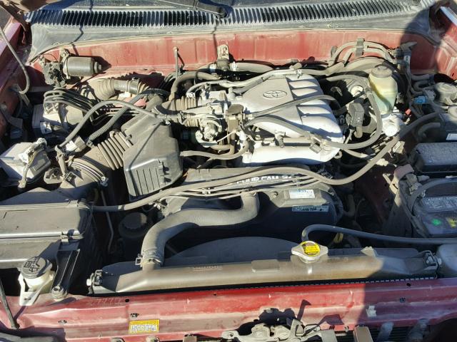 JT3GN86R4Y0147331 - 2000 TOYOTA 4RUNNER SR RED photo 7