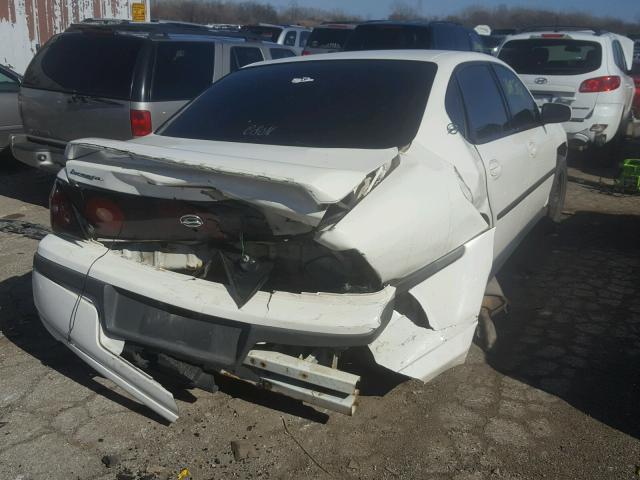 2G1WF52E559198174 - 2005 CHEVROLET IMPALA WHITE photo 4