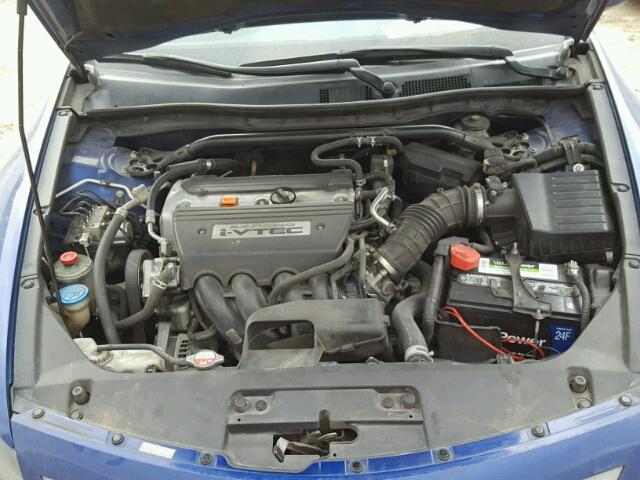 1HGCS12839A009364 - 2009 HONDA ACCORD EXL BLUE photo 7