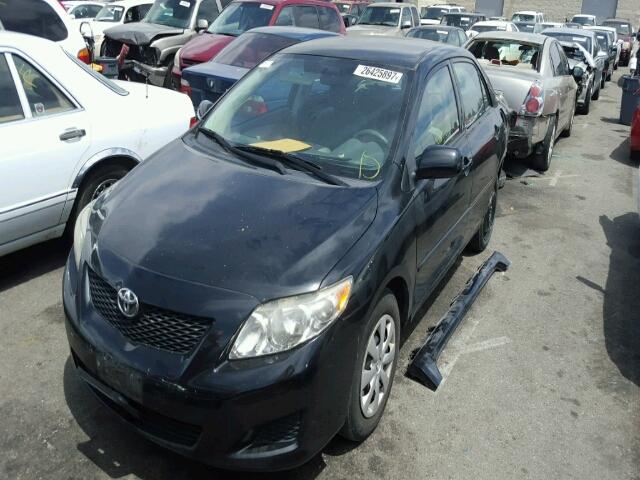 1NXBU4EE8AZ243179 - 2010 TOYOTA COROLLA BA BLACK photo 2