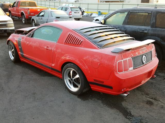 1ZVHT82HX85146820 - 2008 FORD MUSTANG GT RED photo 3