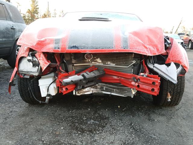 1ZVHT82HX85146820 - 2008 FORD MUSTANG GT RED photo 9