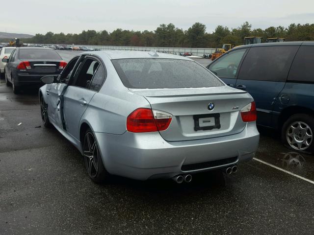 WBSVA93508E216047 - 2008 BMW M3 BLUE photo 3