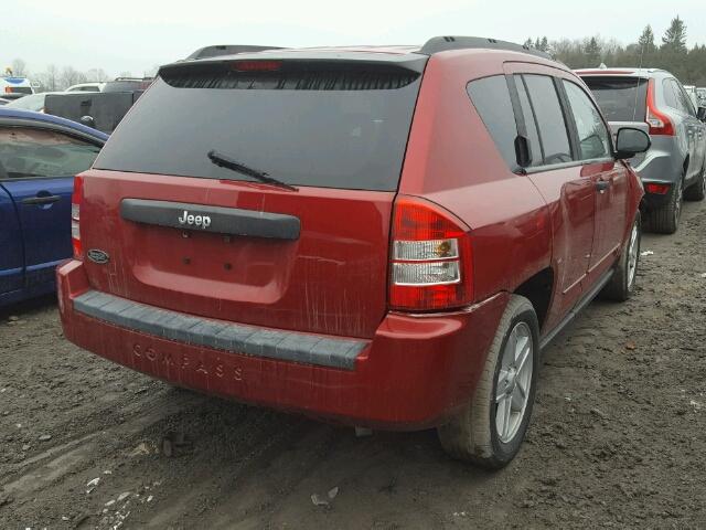 1J4FT47B29D171994 - 2009 JEEP COMPASS SP RED photo 4