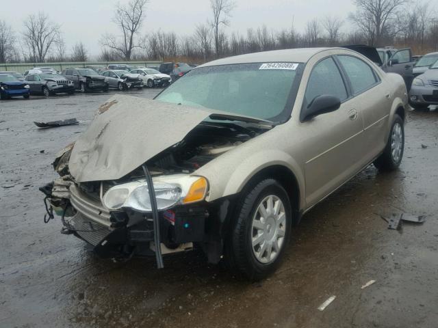 1C3EL46RX4N314312 - 2004 CHRYSLER SEBRING LX GOLD photo 2