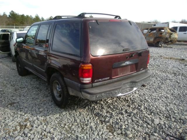 1FMZU32E5XUA93974 - 1999 FORD EXPLORER BURGUNDY photo 3