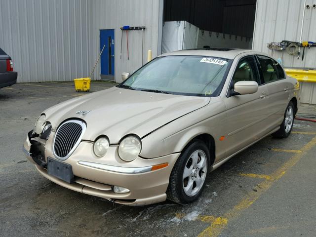 SAJDA01CXYFL04518 - 2000 JAGUAR S-TYPE GOLD photo 2