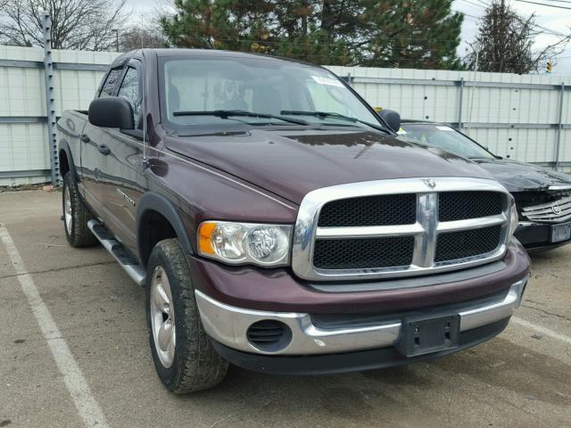 1D7HU18D14S681953 - 2004 DODGE RAM 1500 S BURGUNDY photo 1