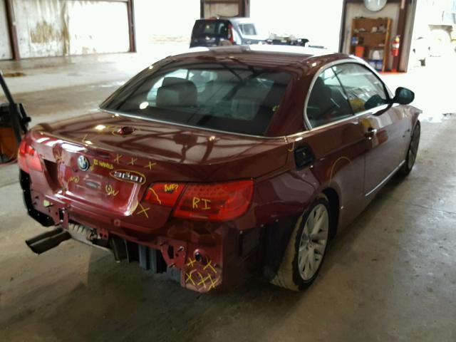 WBADW3C53CE824037 - 2012 BMW 328 I BURGUNDY photo 4