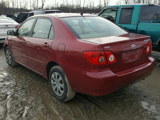 1NXBR32E68Z994646 - 2008 TOYOTA COROLLA CE RED photo 3