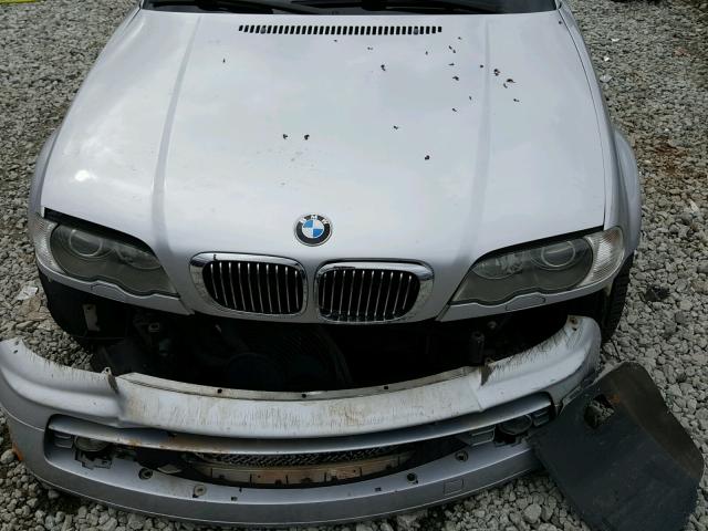 WBABN53432JU26054 - 2002 BMW 330 CI SILVER photo 7